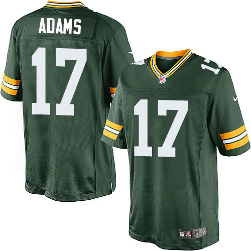 Men's Limited Davante Adams Nike Jersey Green Home - #17 NFL Green Bay Packers